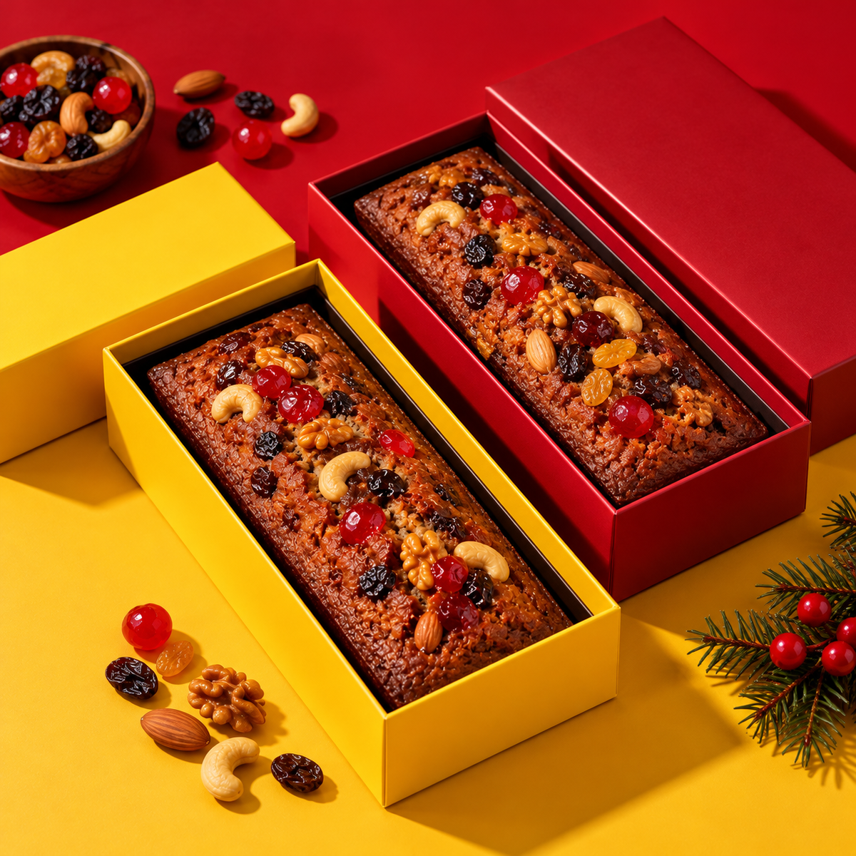 Cake Combo: Honey Almond Raisins + Rich Rum Plum